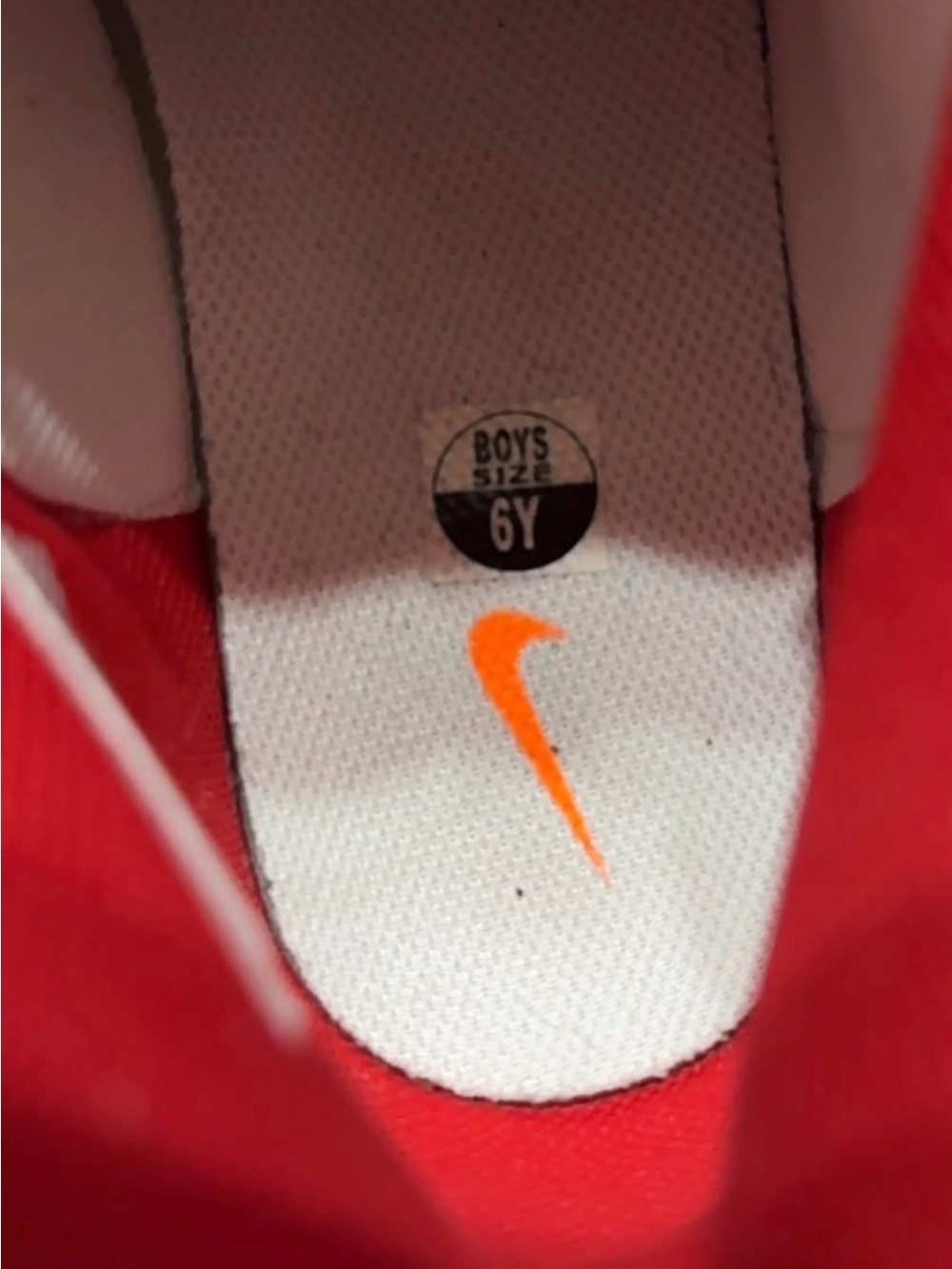 Nike Red and White Mid-Top Sneakers - Picture 4 of 4